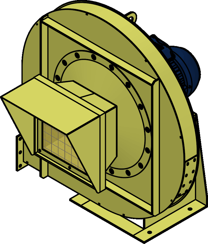 Desenho Ventilador Centrífugo de Alta Pressão